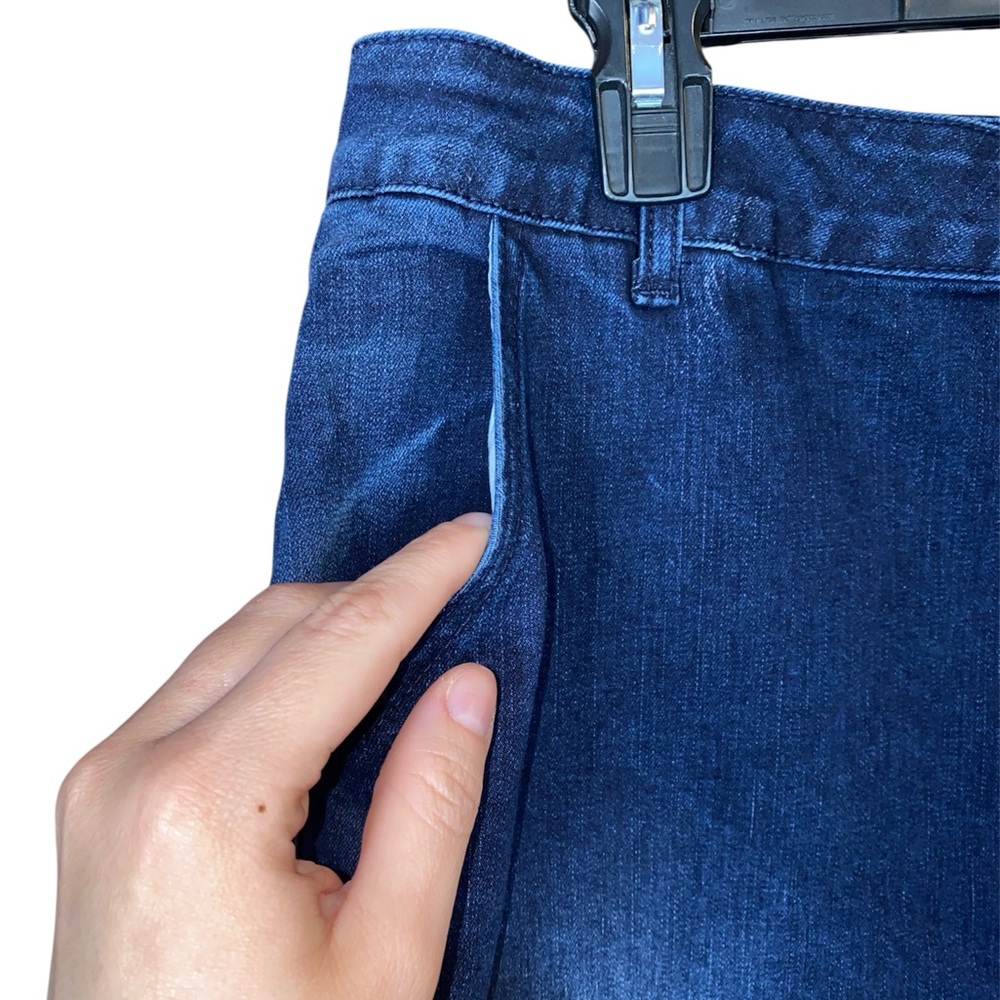 NWT Flamingals Blue Dark Wash High Waisted Straight Leg Jeans, Size 2X (16/33) - Picture 3 of 8